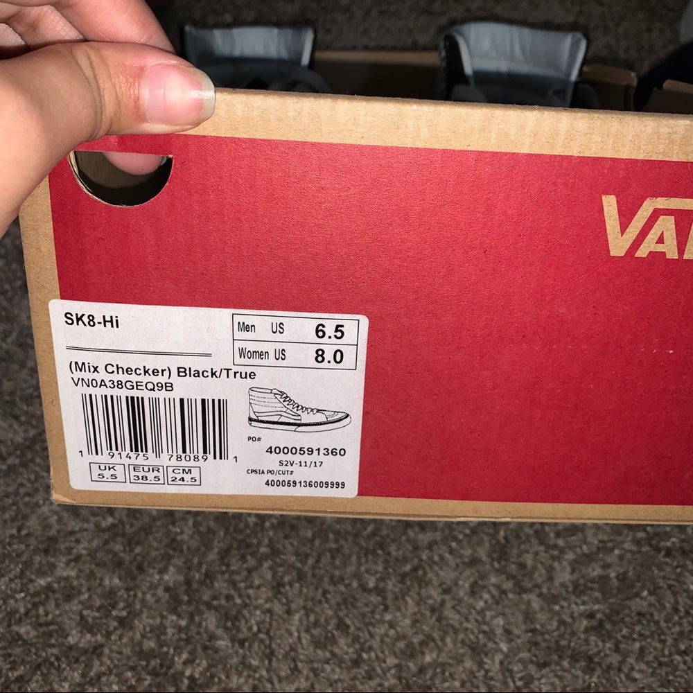 Vans Mix Checkerboard Hi-Top Shoe